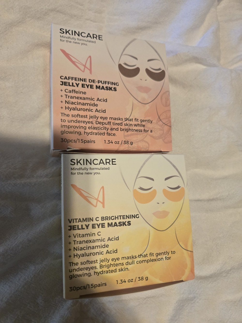 Vitamin C Brightening Jelly Eye Masks - Yellow (15 Pairs)